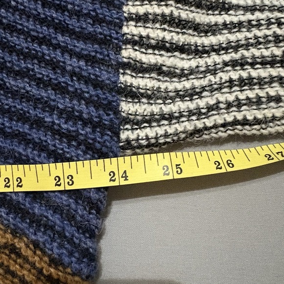 Uterqüe Oversized Colorblock Knit Sweater-Made In Iceland- Loose Gauge Laganlook - Picture 14 of 15